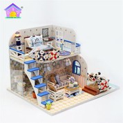 M032 Kit Rumah Anak Patung Mini Pantai Biru
